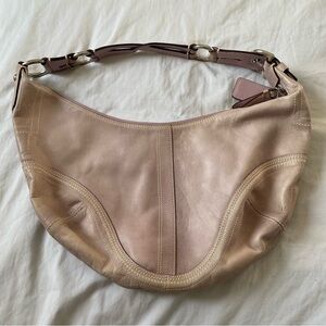 Coach light Mauve/Tan hobo bag